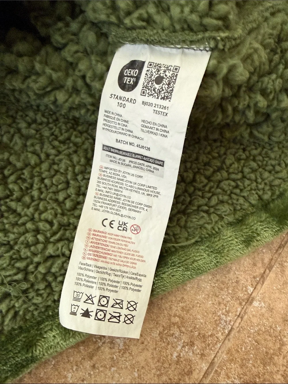 Cozy Green Avocado Plush Throw Hoodie